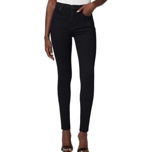 Hudson Black Skinny High Waist Stretch Jeans Black Barbara Size 10